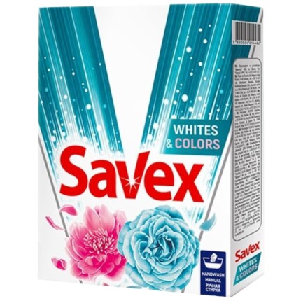 SAVEX DETERGENT PUDRA MANUAL 400G WHITES&COLORS