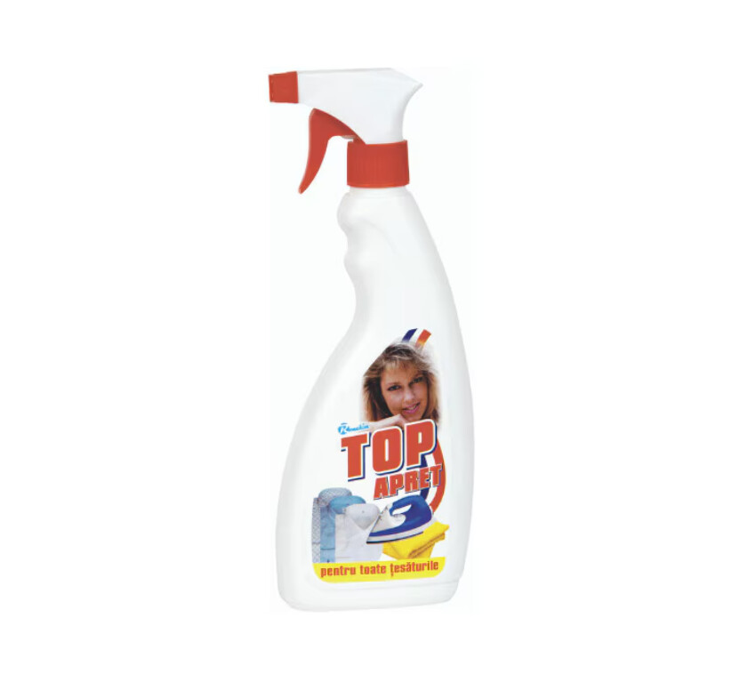 Apret solutie lichida cu pompita pentru pulverizare pentru toate tesaturile - 500 ml