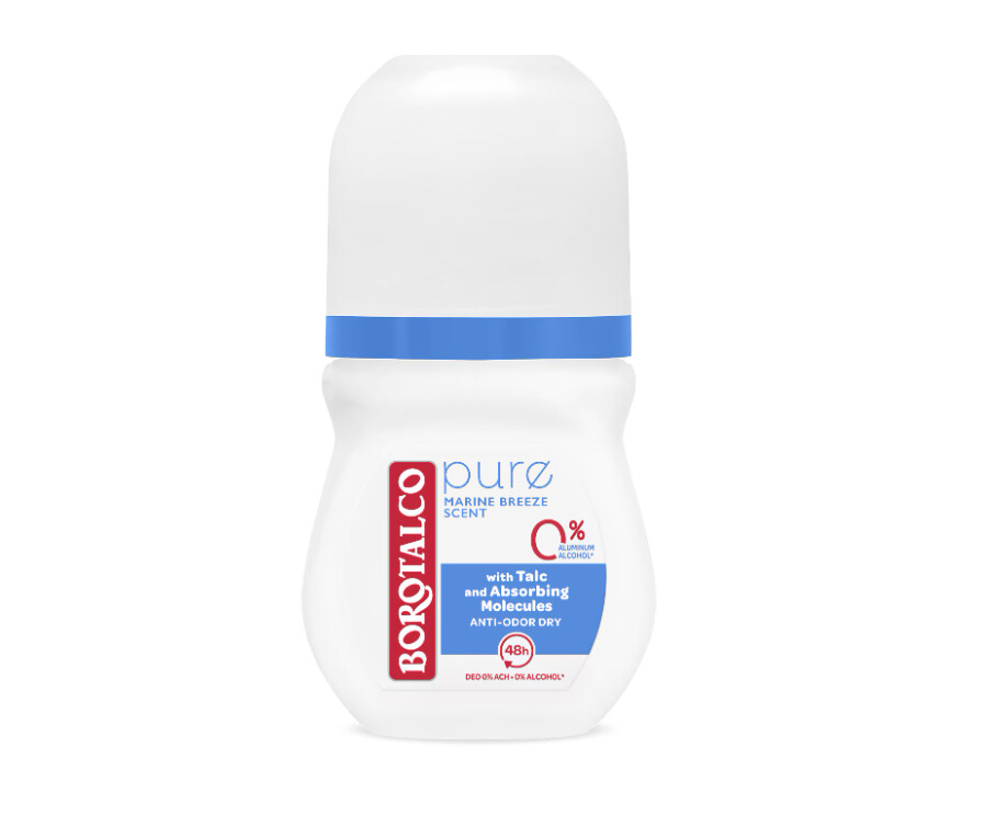Deodorant roll-on Borotalco Pure Natural Freshness 50ml Deodorant roll-on Borotalco Pure Natural Freshness 50ml