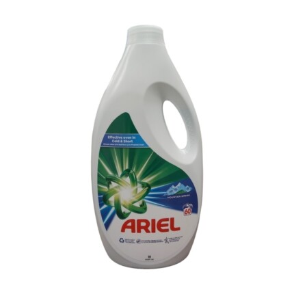 Detergent de Rufe Lichid Ariel Mountain Spring 60 de spalari 3L