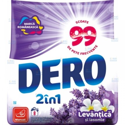 DERO 2IN1 DETERGENT PUDRA MANUAL 1.4KG LAVANDA