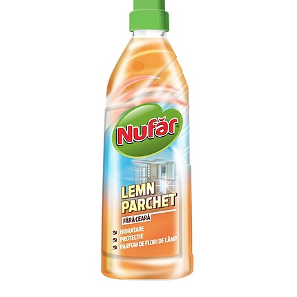 Solutie curatare lemn si parchet fara ceara Nufar 750 ml