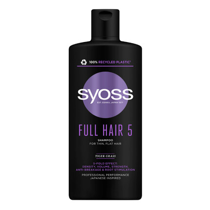 Sampon Syoss Full Hair 5 Density & Volume pentru par subtire, 440 ml