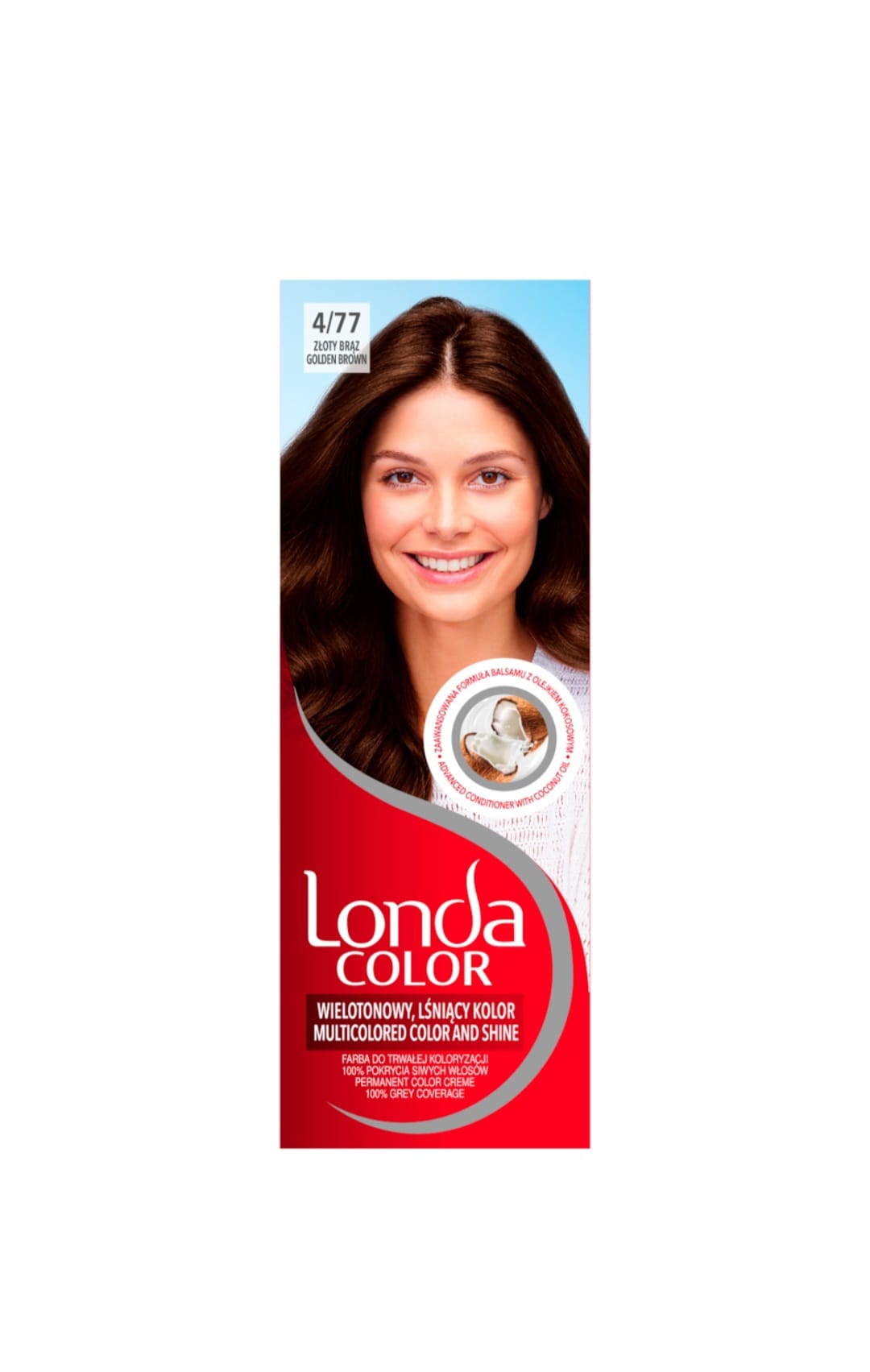 477 Vopsea de par permanenta Londa 4/77 Saten auriu 110ml
