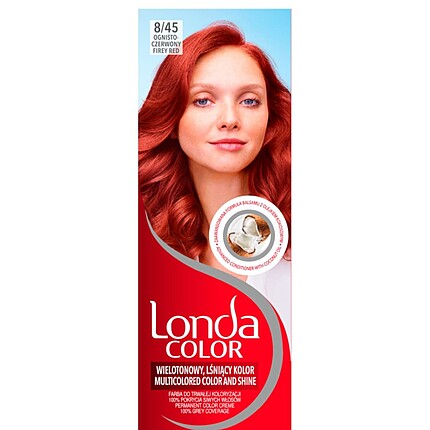 Vopsea de par permanenta Londa 8/45 Rosu ca focul 110ml