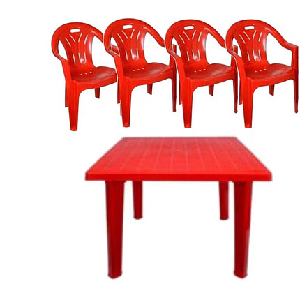 Set Masa patrata si 4 scaune