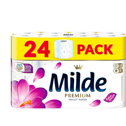 Hartie igienica Milde Relax Purple 3 straturi 24 role