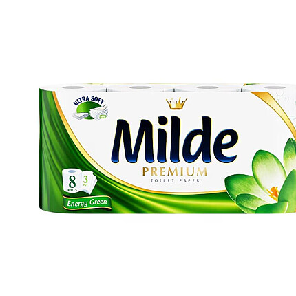 Hartie Igienica Milde Energy Green 3 Straturi 8 Role