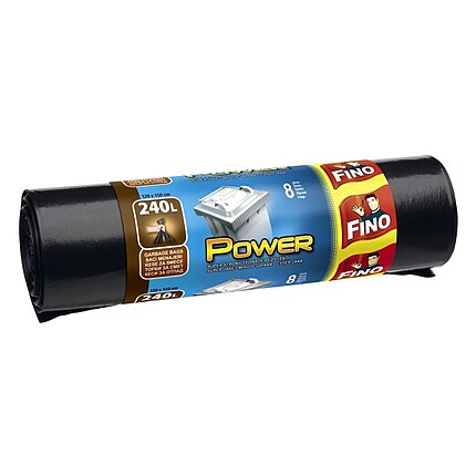 Fino Saci Menaj Super Strong Power Negri 240l 8buc/rola