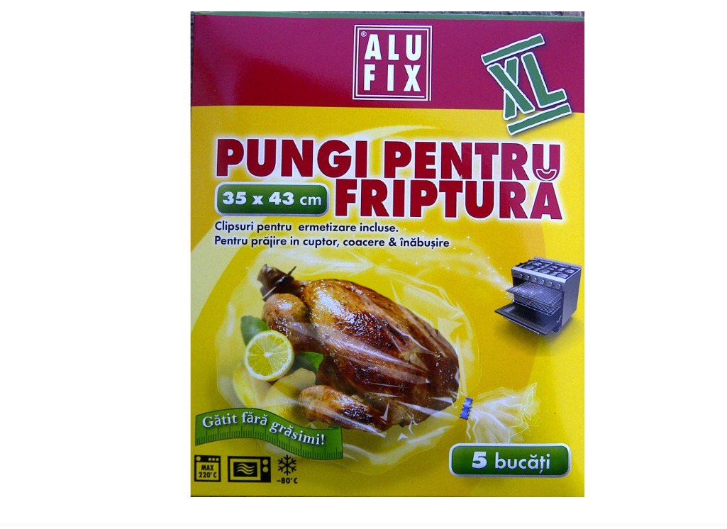 qw Alufix Pungi Friptura 35*43cm 5 Buc