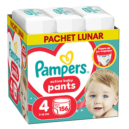 Scutece-chilotel Pampers Active Baby Pants XXL N4 9k-15kg 176 buc 