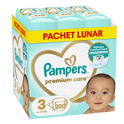 Scutece Pampers Premium Care XXL Box Marimea 3 6-10kg 200 buc