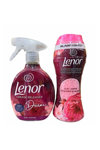 1_org_zoom-104.jpg lenor Set of 2 x Fabric Scented Spray, Lenor, Ruby Jasmine, 500 ml, Lenor Ruby Jasmine Scented Pearls - imagine 1
