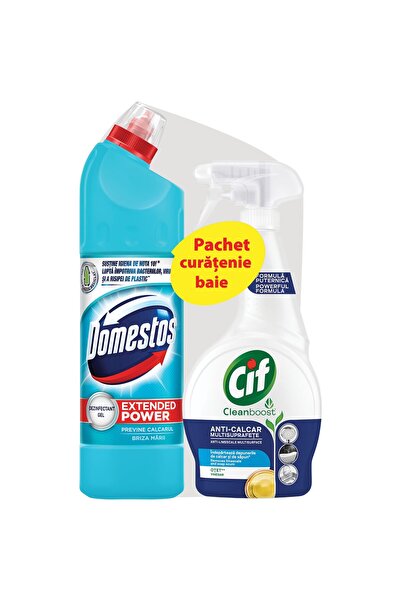 1_org_zoom-132.jpg Domestos Cleaning Package Atlantic, 750ml + Cif Bathroom Spray, 500ml - imagine 1