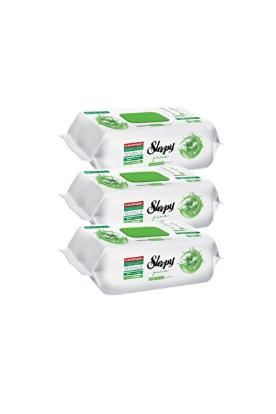 1_org_zoom-193.jpg Pack of 3 x Sleepy multi-surface wet wipes, with vinegar and baking soda and fir scent, 100 pcs - imagine 1