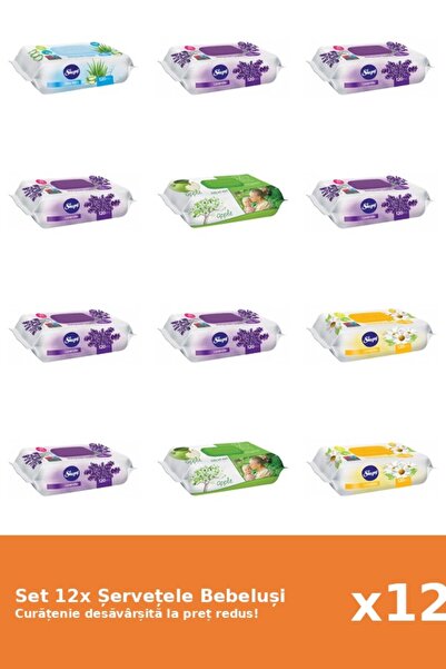 1_org_zoom-269.jpg Set of 12 Sleepy Baby Wipes: Aloe Vera, Apple, Lavender, Chamomile - imagine 1
