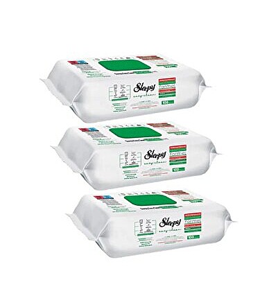 Pack of 3 x Easy Clean White Soap Additive Multi-Surface Wet Wipes, 100 pcs