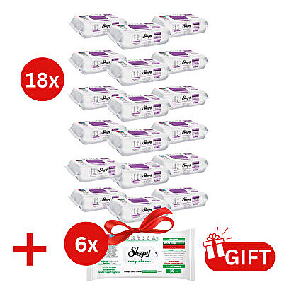PACHET PROMO: 18× Șervețele Orchid Garden 100 buc + 6× Șervețele White Soap 30 buc