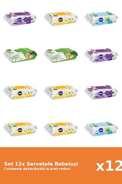 1_org_zoom-309.jpg Set of 12 Sleepy Baby Wipes: Aloe Vera, Apple, Lavender, Chamomile - imagine 1