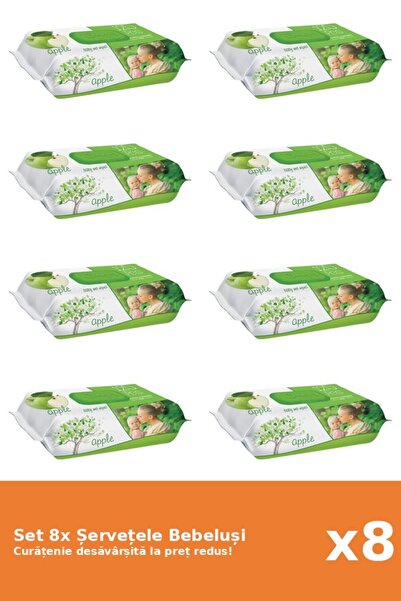 1_org_zoom-349.jpg Set of 8 Sleepy Baby Wipes, Apple - imagine 1