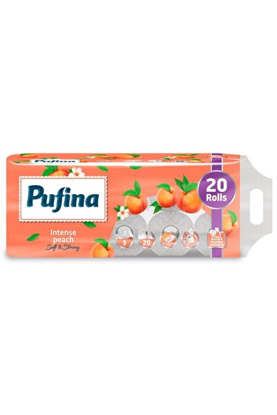 1_org_zoom-37.jpg PUFINA Toilet Paper, PUFINA, Peach, Set of 20 Rolls, 3 Layers - imagine 1