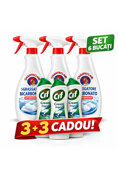 1_org_zoom-5.jpg Chanteclaire Pack of 3 Chanteclair Bicarbonate 600ml+3 Cif original 300ml - imagine 1