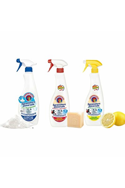 1_org_zoom-58.jpg chante clair Pack of 3 Chanteclair Universal Degreaser, With Bicarbonate, Lemon, Marsiglia 600 ml - imagine 1