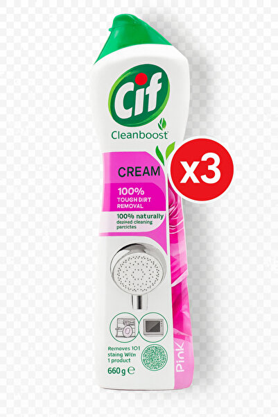 1_org_zoom-76.jpg Cif 3X Pack - Pink Bloom Universal Abrasive Cream 500ml - imagine 1