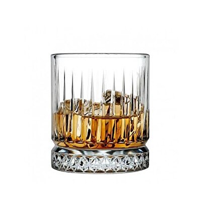 Paşabahçe Set of 4 whiskey glasses, Elysia, 355 ml