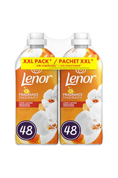 1_org_zoom-96.jpg lenor Balsam de rufe Lenor Fragrance Therapy Orchid & Vanilla, 2 x 48 spalari, 2 x 1.2 L - imagine 1