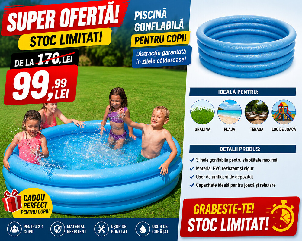 Piscină Gonflabilă Copii intex 168x40 cm